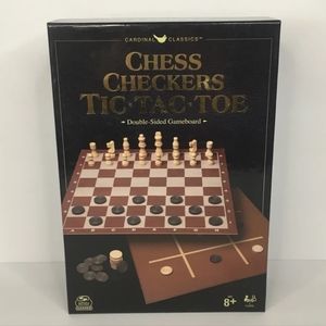 Chess, Checkers, Tic-Tac-Toe Set
